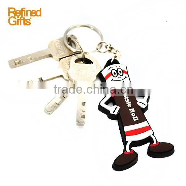 PVC Rubber keychain/keyring/key tag