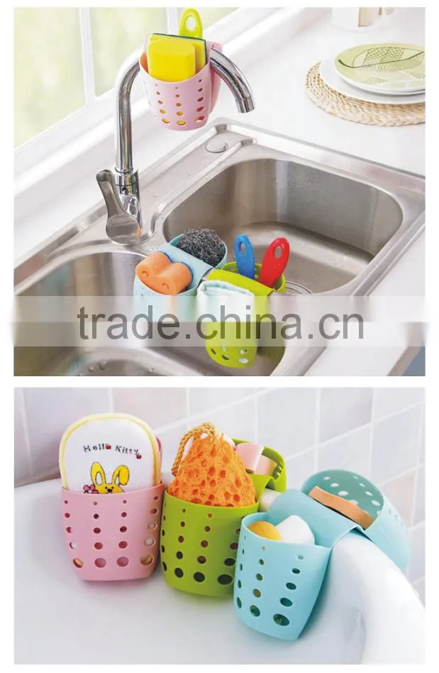 Manufacture supply free sample avaible PVC hanging kitchen sponge holder