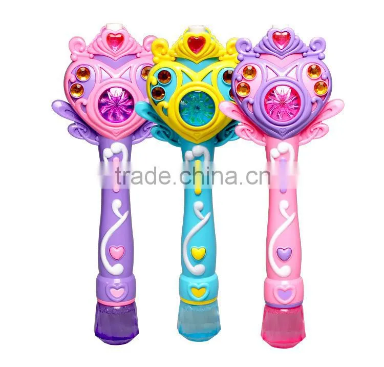 CB1802999 Kids Electrical Magic Bubble Wand Toy Music with Light 2 Bottles of Bubble Water