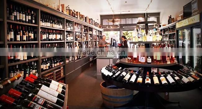 professional shopfitter wooden wine liquor store decoration
