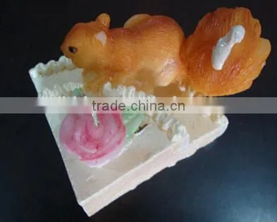 scented squirrel shape candle for birthday or party using