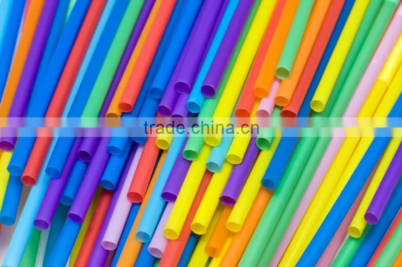 disposable solid crazy folding art plastic drinking straw