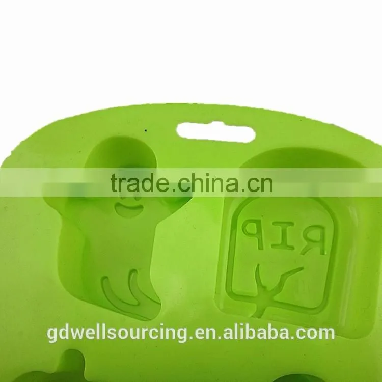 Aluminum Halloween Pumpkins Ghosts haunted house Shape Cake mould jelly Fondant Cake Mold Sugar Kitchen Baking cook tool