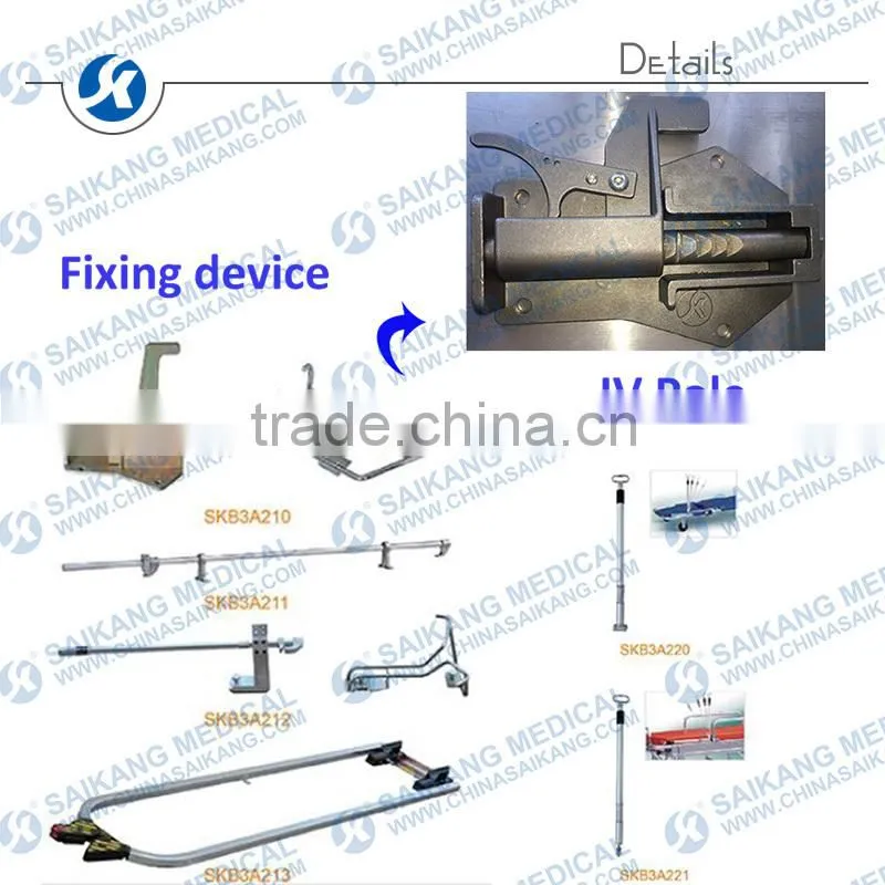 SKB039(C) Aluminum Alloy Medical Stretcher Trolley For Ambulance