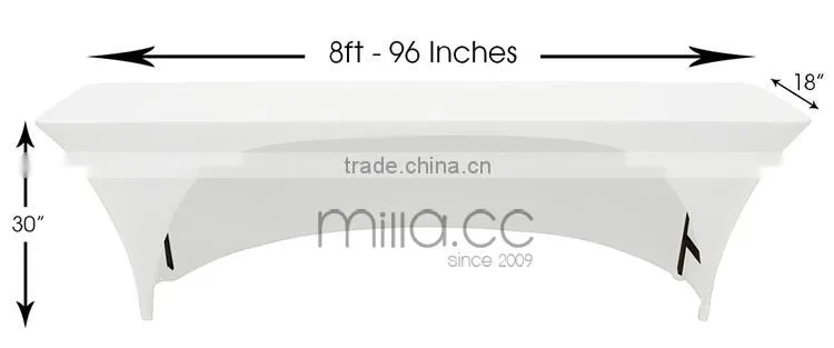 Wholesale China factory white spandex buffet table cover