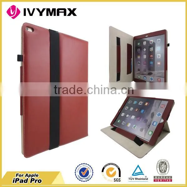wholesale PU leather case for IPad Pro flip with stander mobile phone case