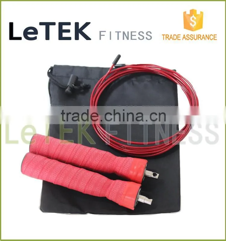 Double Under Adjustable Cable Wire Speed Rubber Jump Rope