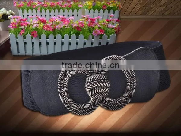 Elastic Belt PU Ending Womens Belt Fashion Belts For Ladys 2015 Polyester Webbing