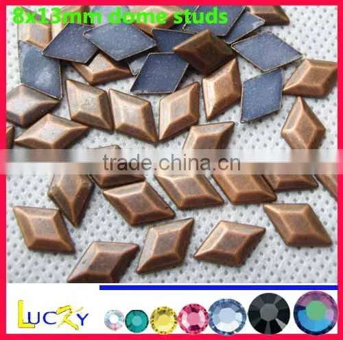 2103 newest large size hot fix copper dome convex studs