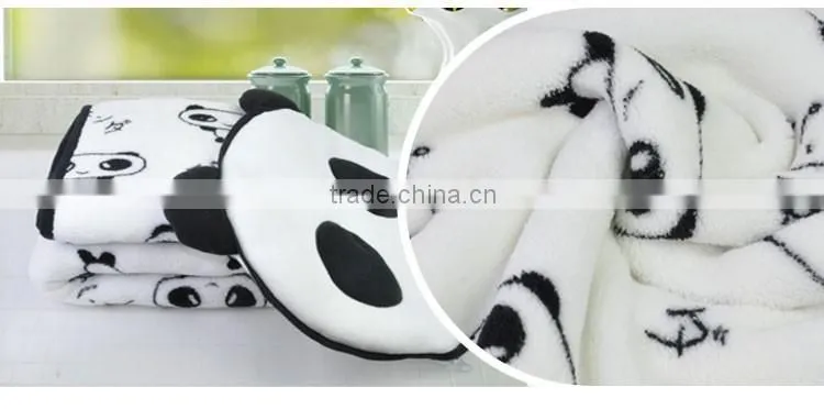 100% Polyester Wholesale China Panda Print Blanket
