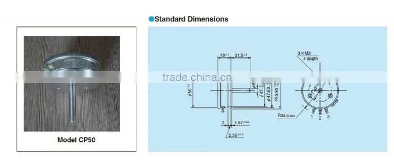 Good Quality made in China precision potentiometer CP50-1