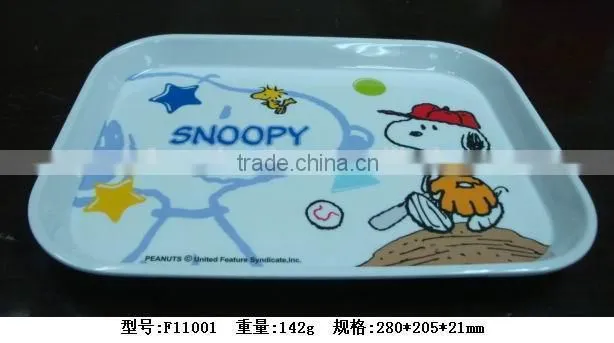 Melamine nice quality cheap plastic serving tray