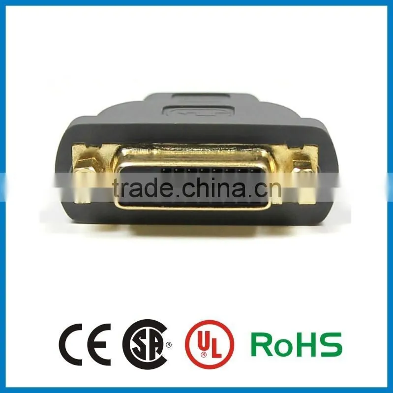 360 Angle HDMI 19Pin Female to DVI 24+1 Pin Male adapter