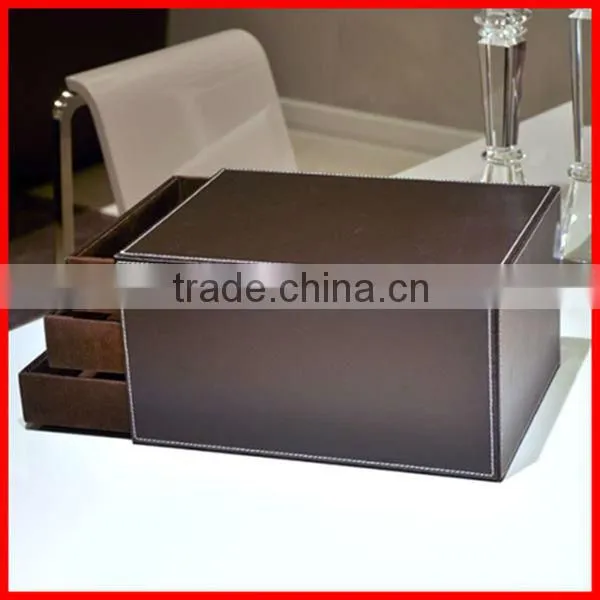 2014 Hot Sale Black PU Or Paper Drawer Box Cardboard