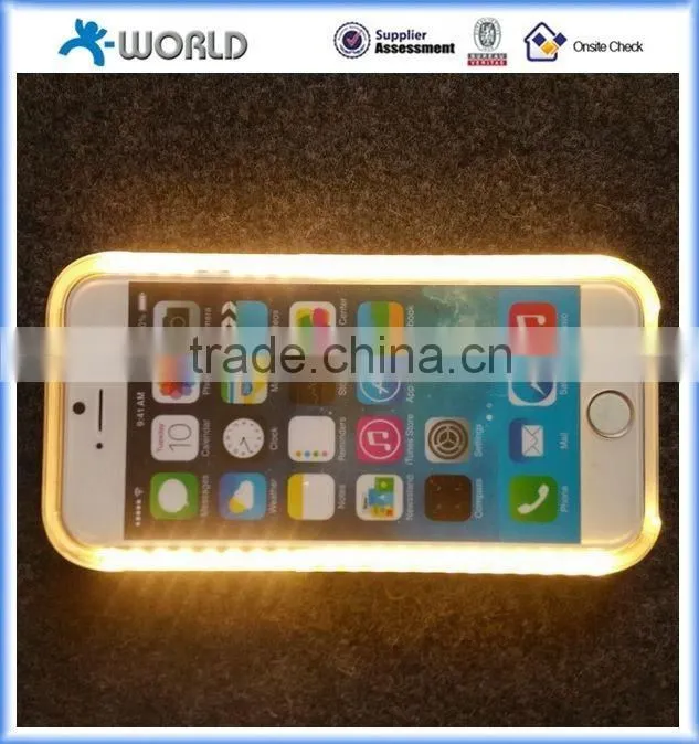 Light up your face while selfie! Selfie LED light up phone case for iphone 6