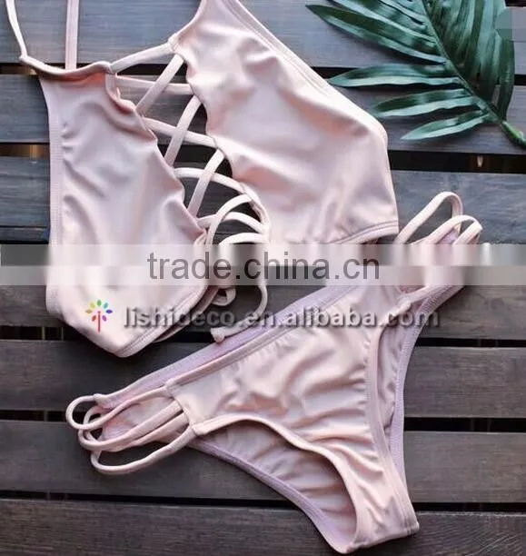 Latest Nude bandage net bikini