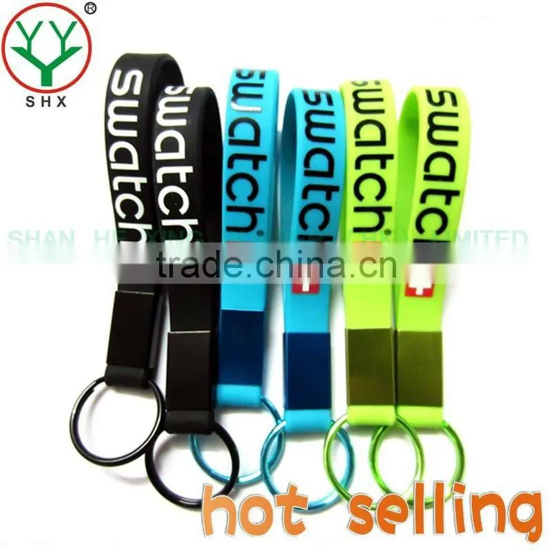 2012 olympics silicone bracelet key ring