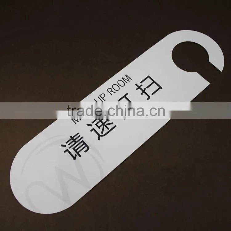 Hotel plastic door plate