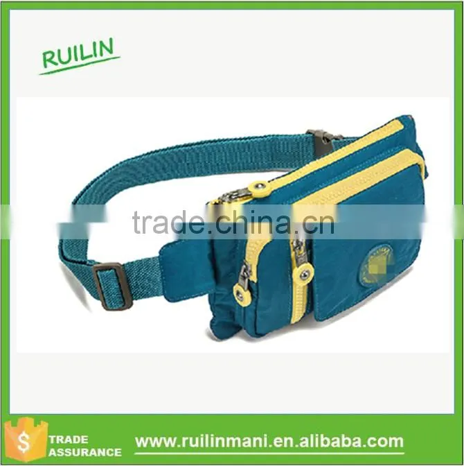 Collage small zipper waist pack pouch
