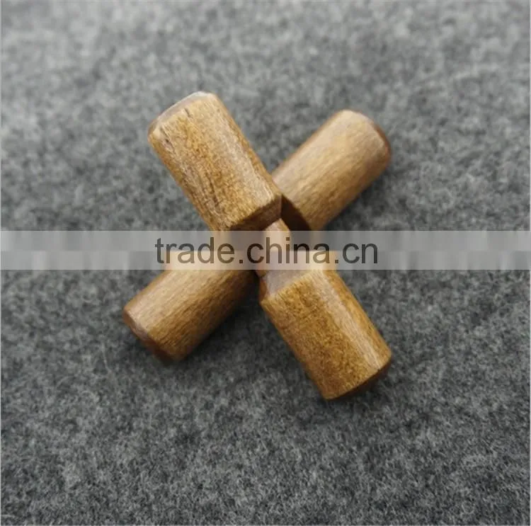 Single hole dumbbell design wooden fancy buttons