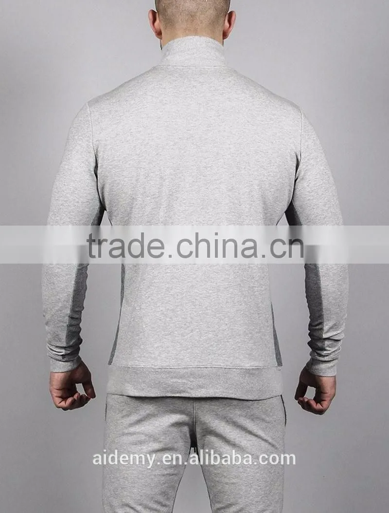 Manufacture of athletic apparel wholesale high collar pullover hoodie zipper jumper hoodie