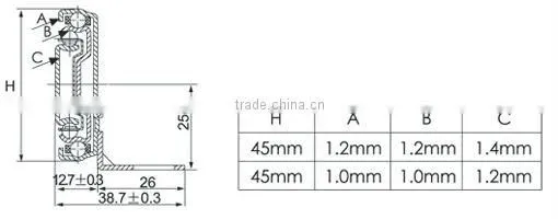 Soft-Closing Drawer Runners Slides YD-HG451