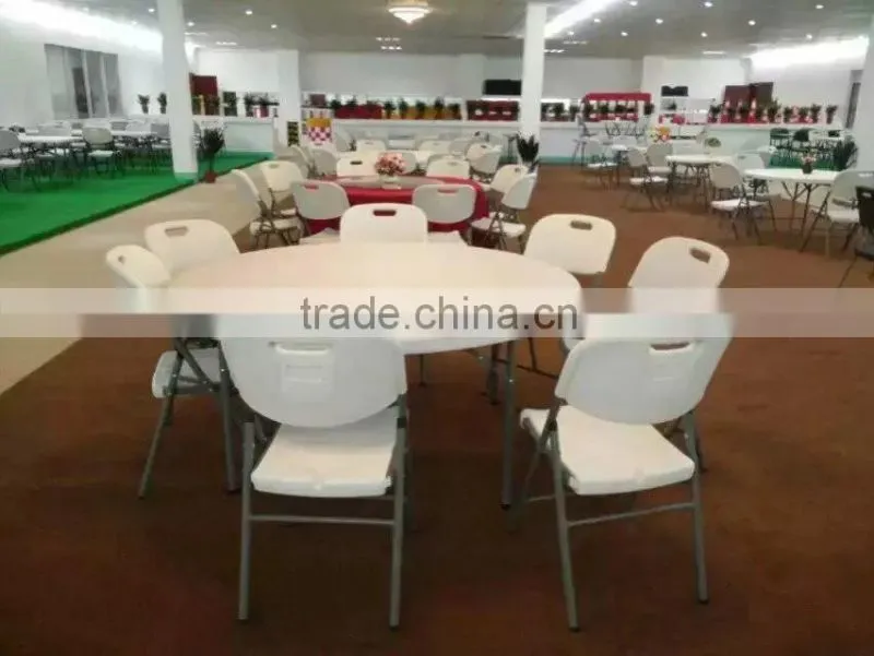 comfortable HDPE folding table and folding chair for garden