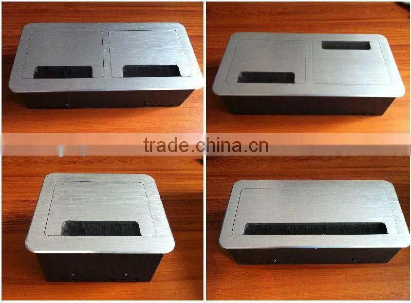 tabletop mounting box with silver and black color