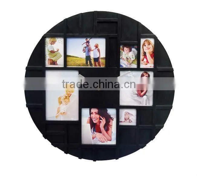 new designed wall clock with multi photo frame 2015