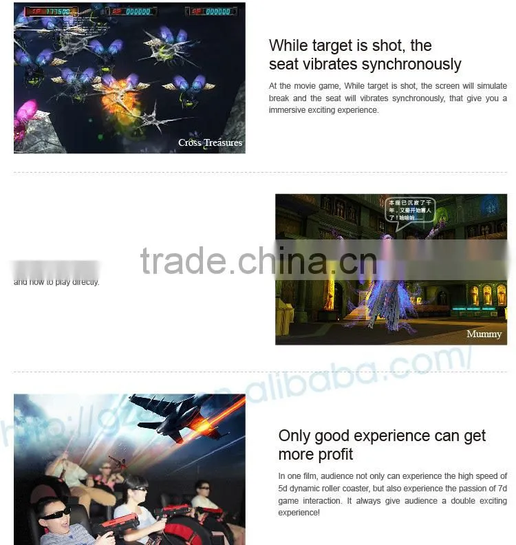 2014 Hot sale high-class hydraulic truck mobile 7d cinema