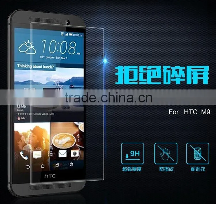 For HTC One M9 Tempered Glass Screen Protector, 0.26mm 2.15D Tempered Glass for HTC One M9, 9H Tempered Glass for HTC One M9