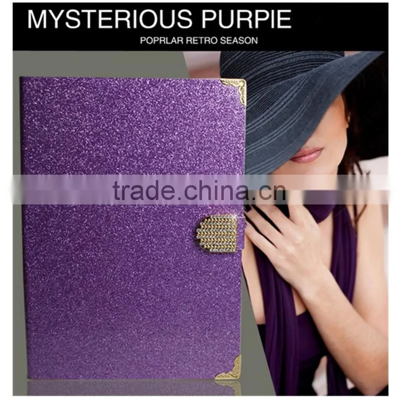 glitter bling wallet pattern PU leather tablet case for ipad mini air pro 2 3 4 5 for xiaomi mipad for dell for zte