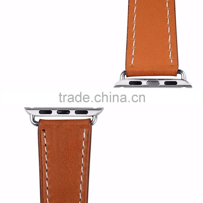 2016 Fashion and best sale Genuine Leather For Apple Watch Bands Strap 38mm With Various Colors&Customs