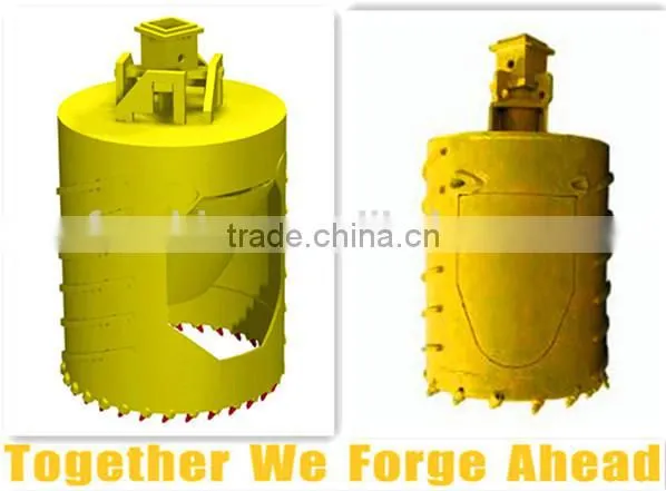 excavator clean up mud buckets with bolt on cutting edge