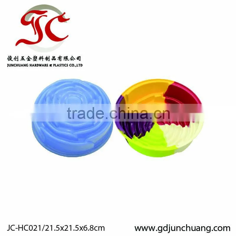 Big rose flower shape silicone cake plate