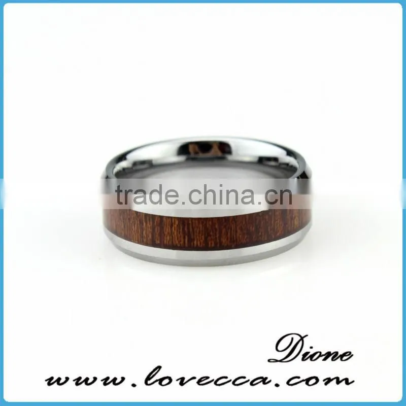 Top quality custom men stainless steel inlay carbon