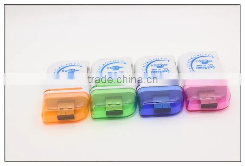 Wholesale All In 1 USB 2.0 sim Smart Card Reader(OS-CR124)
