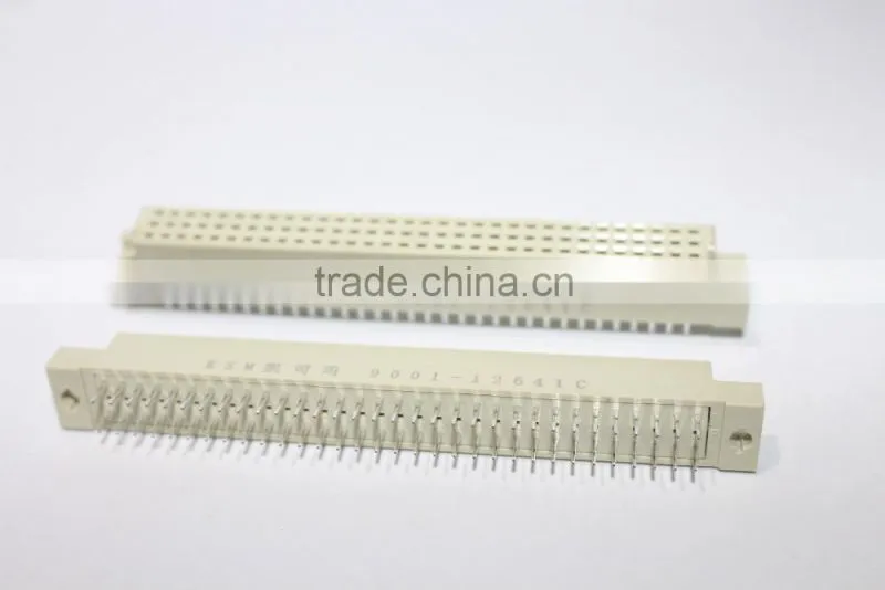 Eurocard connector female v/t 3 row 64 pin