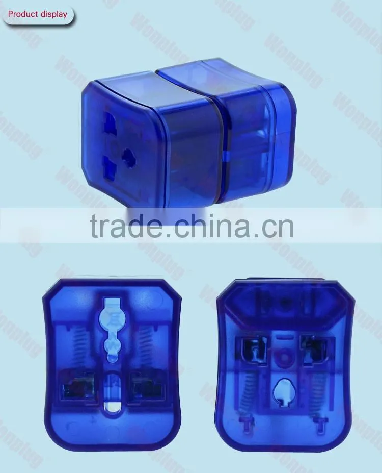 2016 New design Colourful universal travel Russia adapter with box