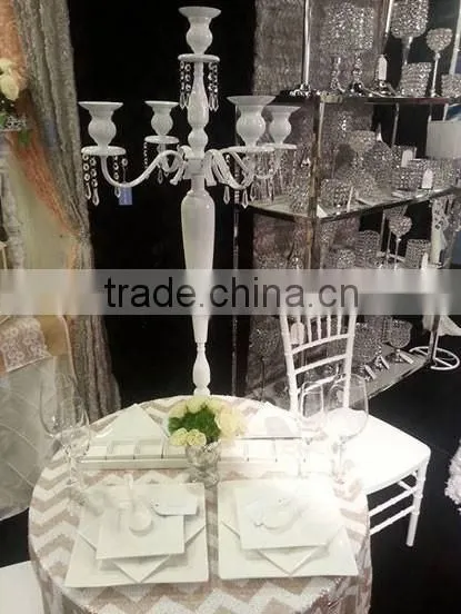 white metal candelabra for wedding tabl centerpieces /table top candelabra