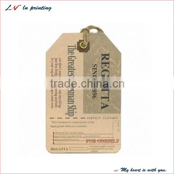 high quality paper hang tag for kids garments for sale in shanghai