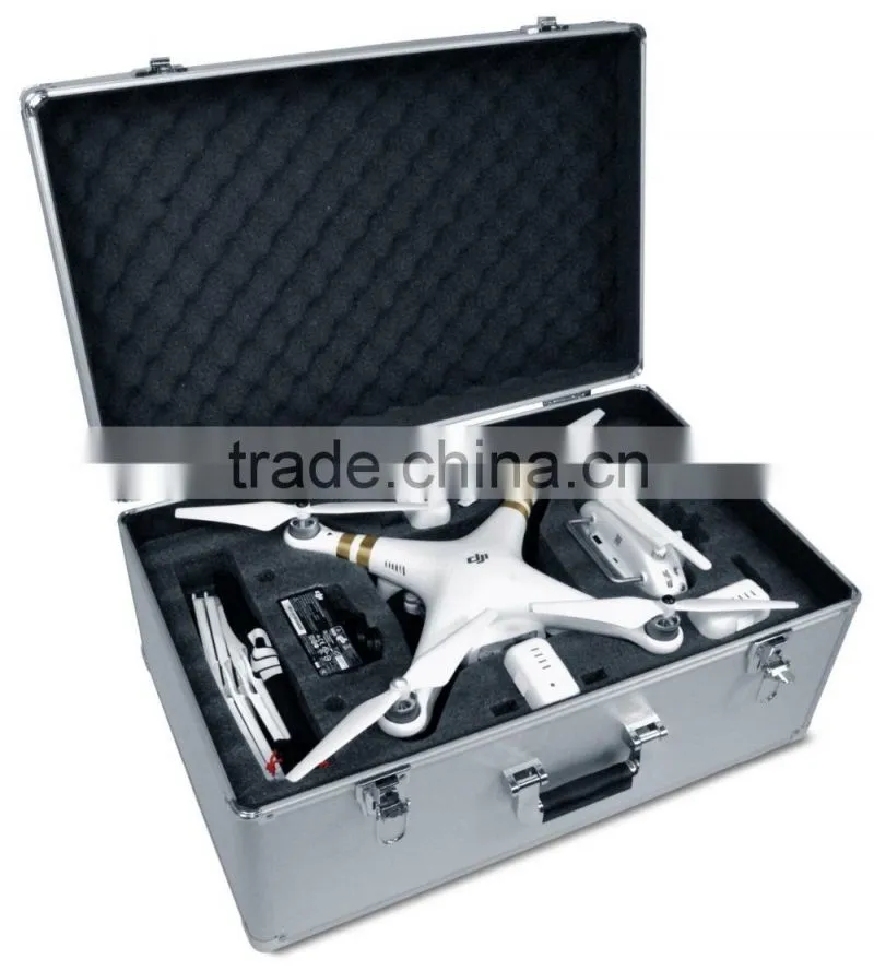 Aluminum Hard-Shell Case with Adjustable Foam Fits with All DJI Phantom Drone Models/Series 1+2+3 and Extra Ulitmax Accessories