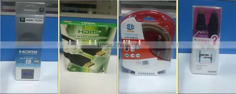 Flat HDMI cable with double nylon net 30FT