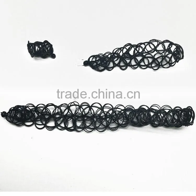 2014 fashion ladies' fishing thread weaving simulation tattoo fake tattoo punk vintage sexy necklace unisex imitation jewellry