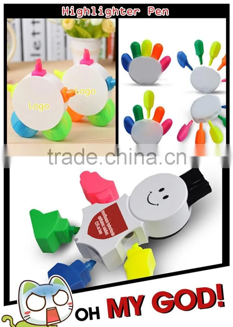 Special design school gadgets cartoon creative innovative multi color pen