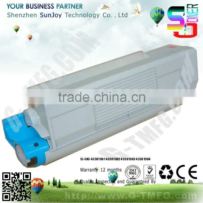 New Compatible for oki Toner cartridge 43381901 43381902 43381903 43381904