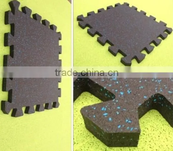 Cheap Interlocking rubber matsGood protective puzzle floor tiles,interlocking rubber mats for gym