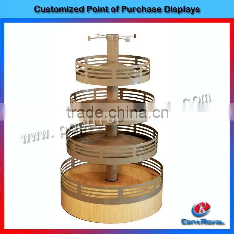 Wholesale supermarket fashion wooden bakery bread display shelf