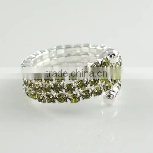 2016 Simply Design Women Rhinestone Rings Multilayer Elastic Finger Rings For Women