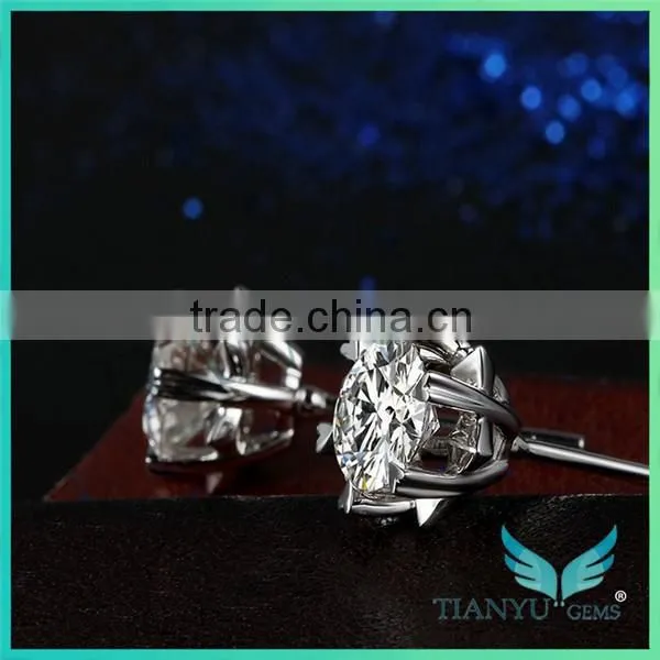 New Style Fashion Earrings Super White Moissanite Diamond Earrings Sapphire Earring